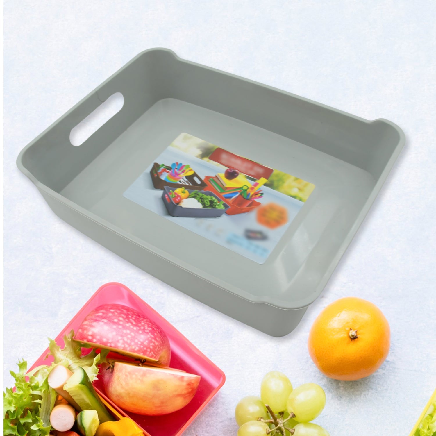 3645 Multipurpose Organising & Storage Plastic Tray, Fruit & Vegetable/ Multi Purpose Tray, Organizer for Kitchen, Countertop, Cabinet, Bathroom Plastic Storage Basket For Store Fruits, Vegetables, Magazines, Cosmetics, Stationary Set of 3 3645 Multipurpose Organising & Storage Plastic Tray, Fruit & Vegetable/ Multi Purpose Tray, Organizer for Kitchen, Countertop, Cabinet, Bathroom Plastic Storage Basket For Store Fruits, Vegetables, Magazines, Cosmetics, Stationary Set of 3